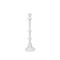 Hello Honey® Antique White Sand Finish Tall Metal Taper Candle Holder